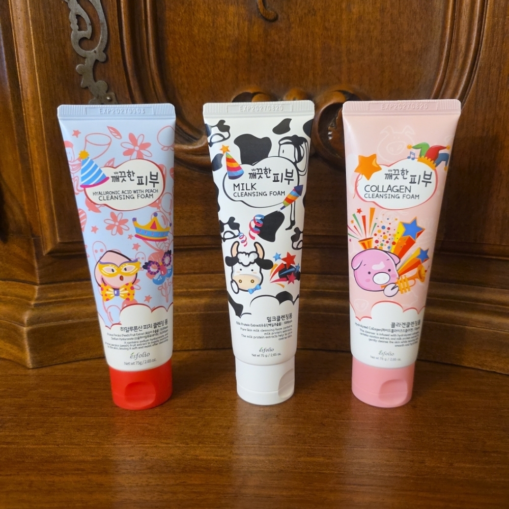 3x Esfolio Cleansing Foam, 2.65oz Each--Sealed/New